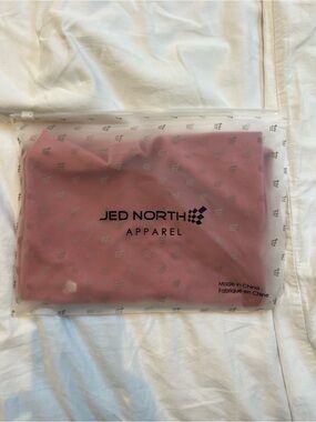 Jed North Rose Pink Activewear Top in Branded Zip Pouch